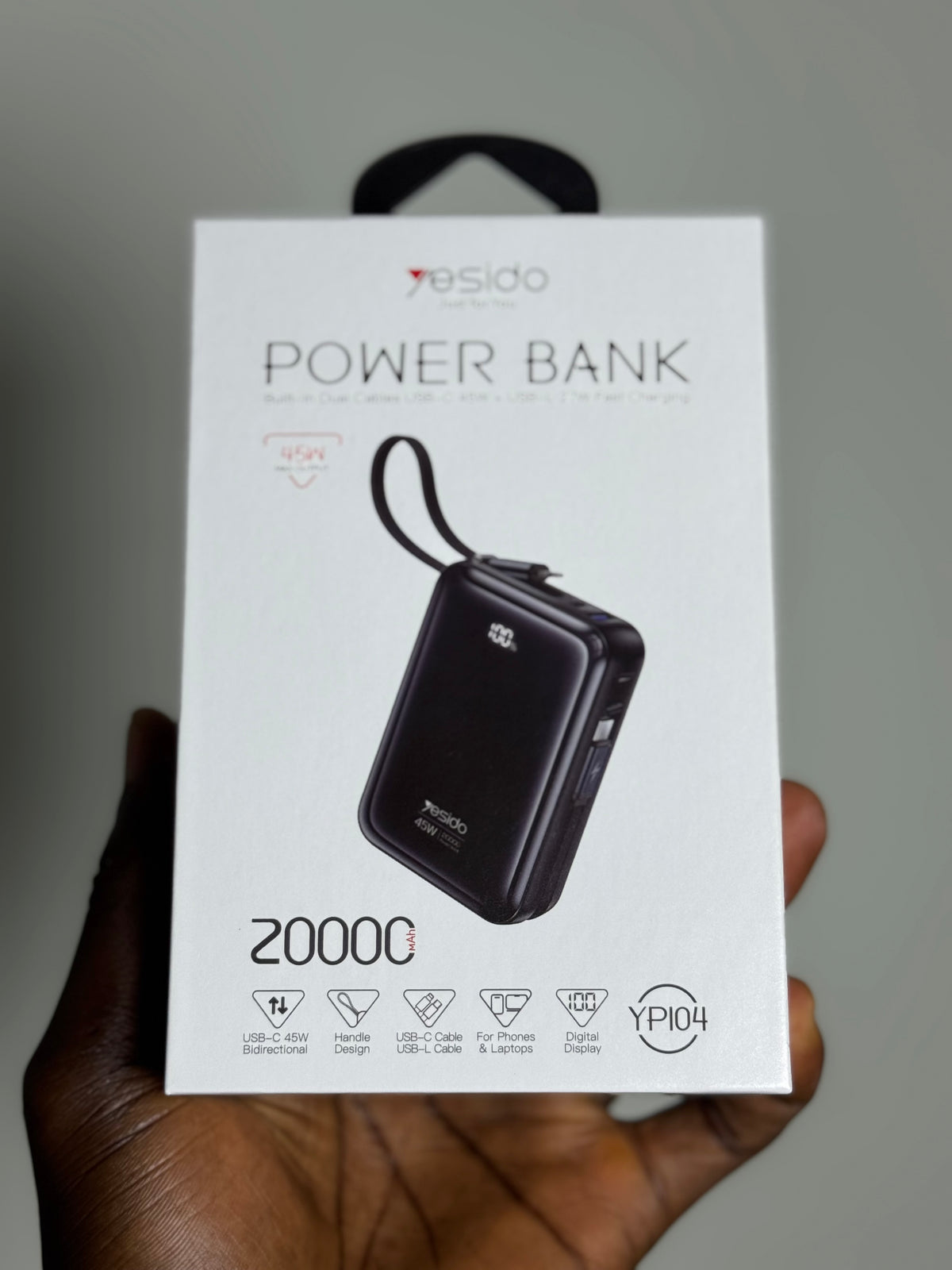 YESIDO YP104 20,000mAh Power Bank 🔋