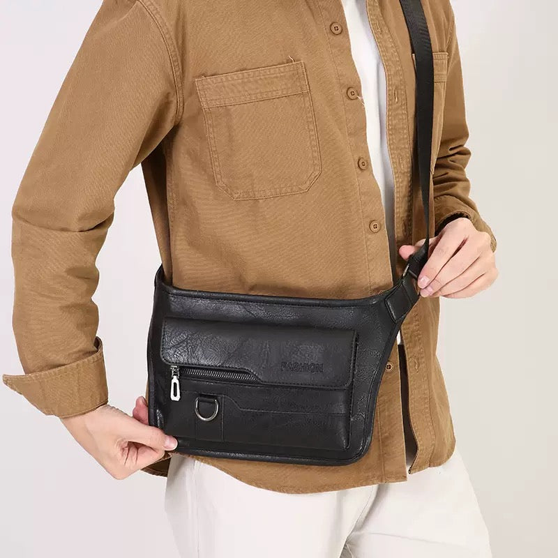Premium Leather Crossbody Messenger Bag
