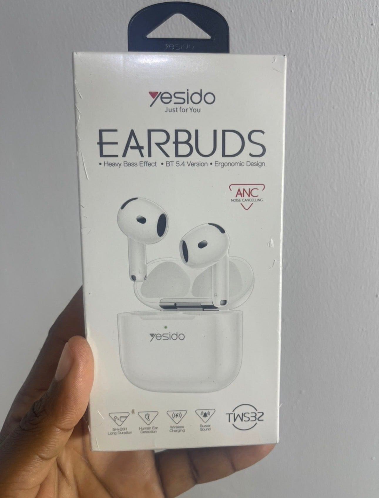 Yesido TWS32 Wireless Earbuds with ANC & Wireless Charging
