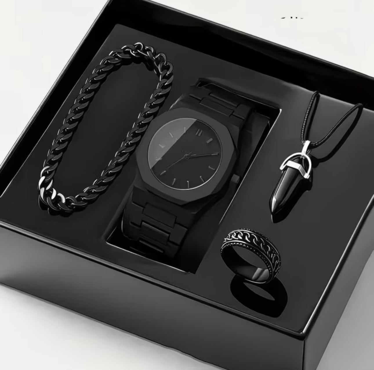 Luxury Men’s Watch Gift Set – 4 Piece Collection