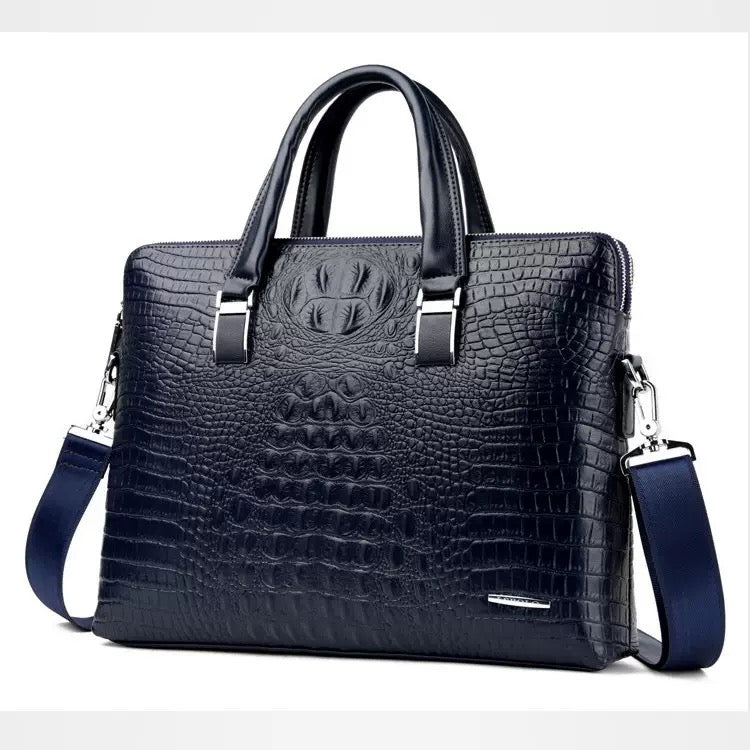 Luxury Business Leather Briefcase – Laptop & Document Bag