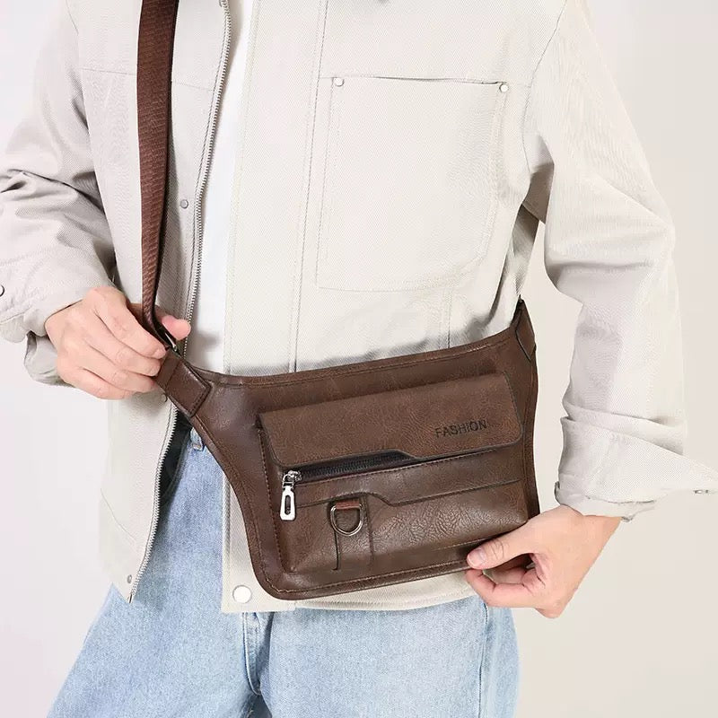 Premium Leather Crossbody Messenger Bag