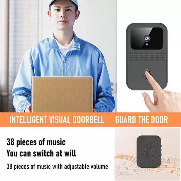 Smart Wireless Video Doorbell with Indoor Chime