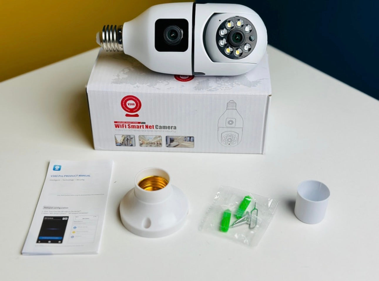V380 Dual Lens Smart WiFi PTZ Security Camera
